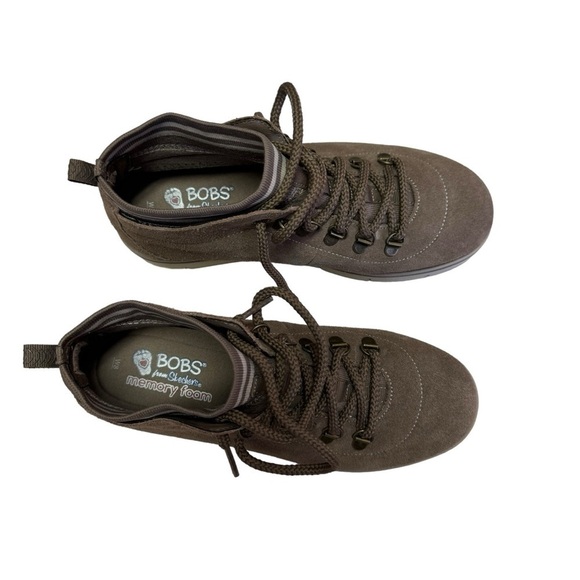Bobs By Skechers Womens Size US 8 brown Suede Urban Hiker Boots - Picture 3 of 8